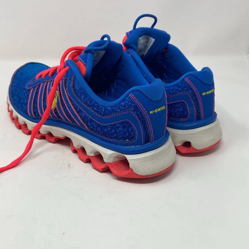 K SWISS AoSTA II WOMANS SIZE 7 E14-097 RUNNING SHOE BLUE/PINK MESH LIGHTWEIGHT - Picture 5 of 16